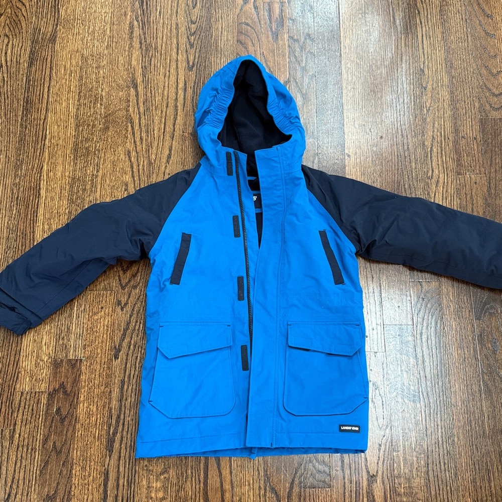 Lands' End boys Navy and Blue Jacket